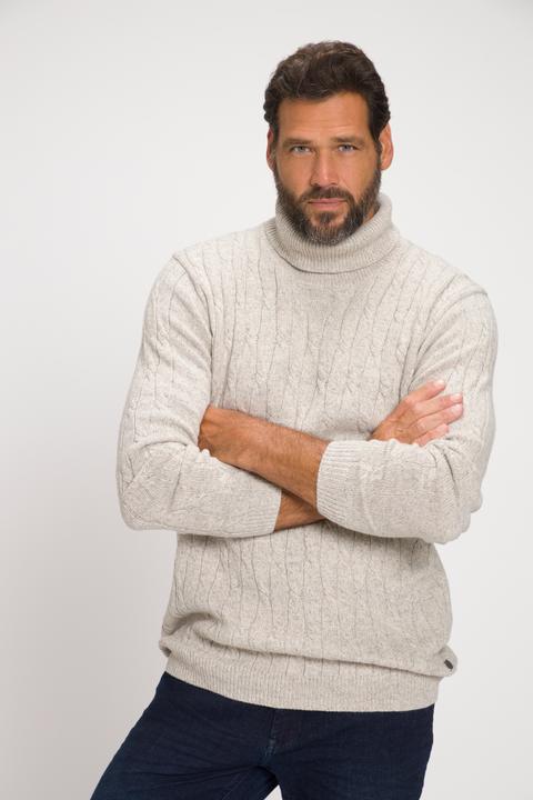 Actual product image JP1880 Sweater, cable design, turtleneck (XXL)