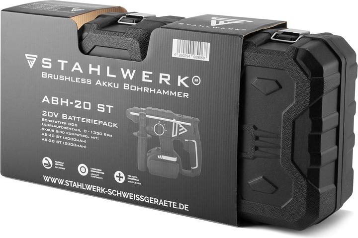 Produktbild Stahlwerk Akku Bohrhammer ABH-20ST Brushless 20V/4Ah 0 - 1350 min-1 SDS-plus
