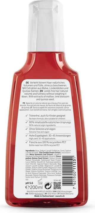 Actual product image Rausch Volume Shampoo with Mallow (200 ml, Liquid shampoo)
