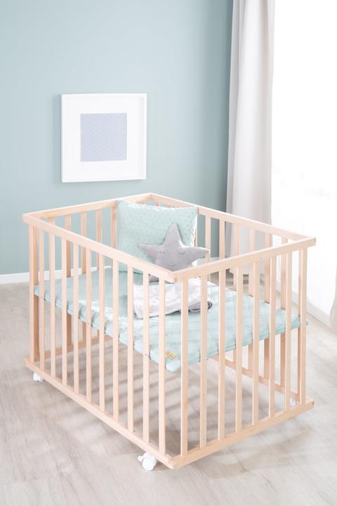 Actual product image Roba Playpen 100x75 Style Frosty green (73 cm, 98.50 cm)