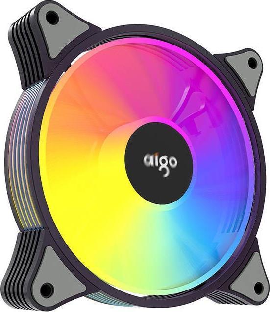 Actual product image Aigo AR12 ARGB Computer Fan set 3in1 120x120 (black) (120 mm, 3x)