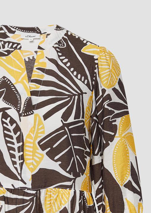 Produktbild S.Oliver Kleid Strukturiertes Kleid aus Viskosemix mit Eingrifftaschen (38)