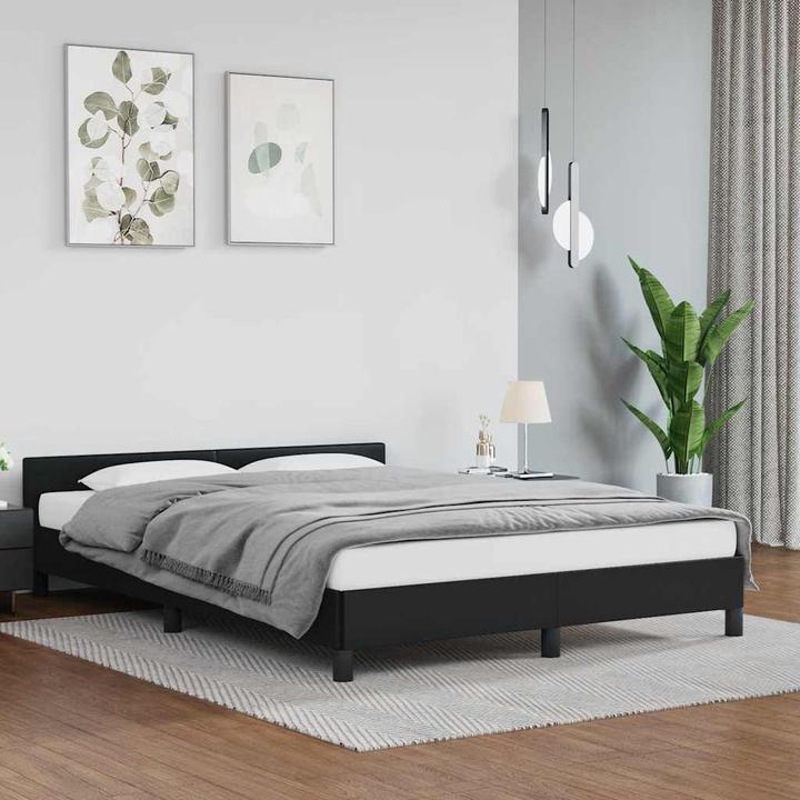 Actual product image vidaXL Bettgestell mit Kopfteil (140 x 200 cm)