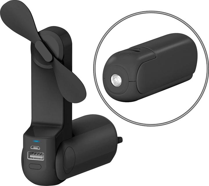 Immagine prodotto Pearl 3in1 Mini ventilatore con powerbank e torcia