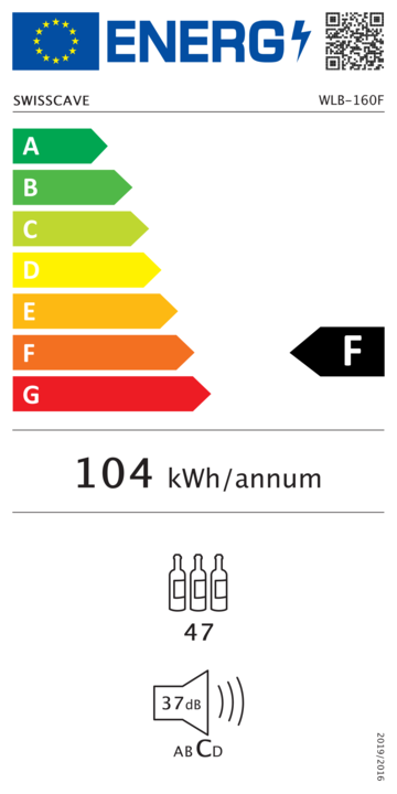 Energy Label Swisscave WLB-160F
