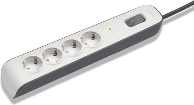 Produktbild Belkin Steckdosenleiste 4-fach 2 Meter Netzkabel BSV400vf2M-V2 (4x, CEE 7/3, 2 m)