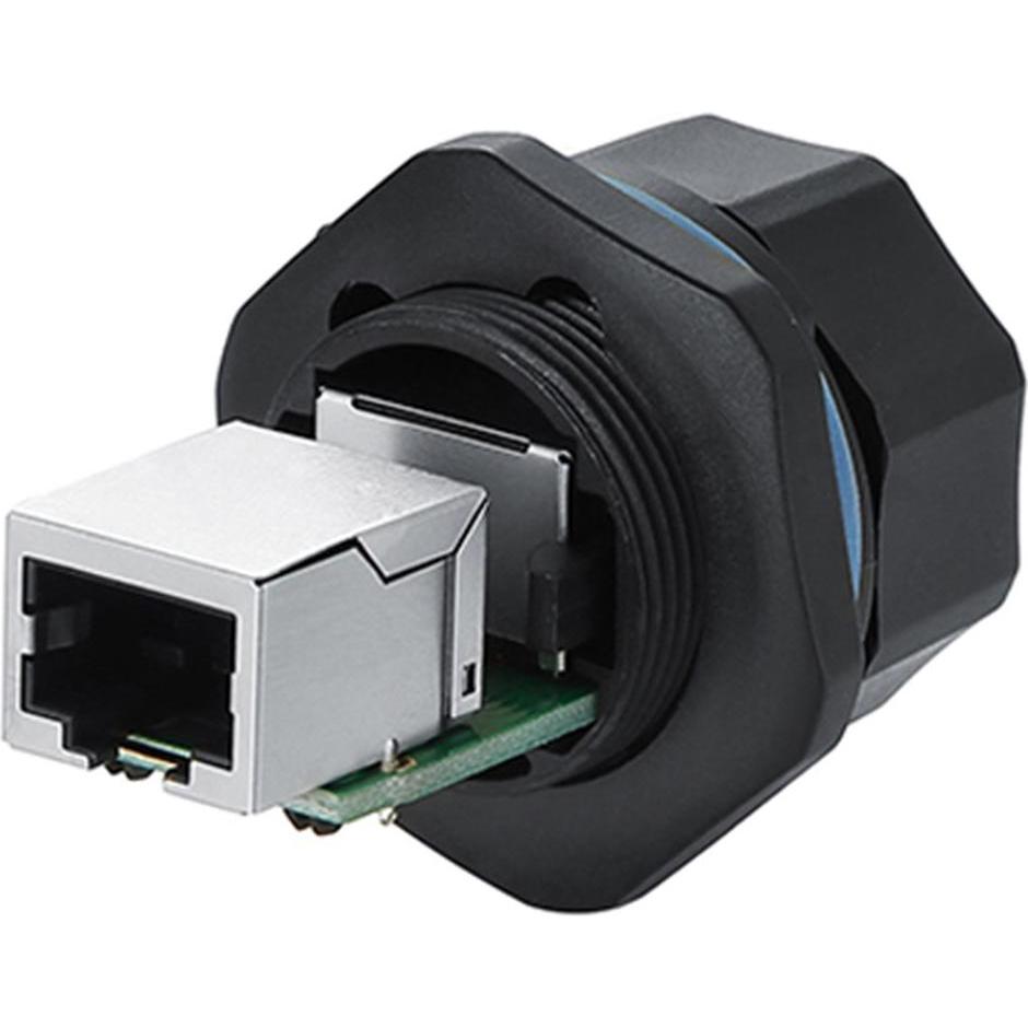 Thumbnail - Good Connections Industrie-Steckverbinder S6, Elektronikkabel + Stecker, Schwarz