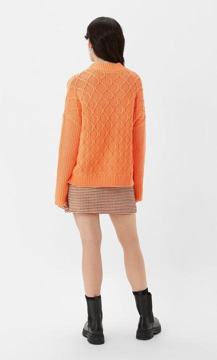 Produktbild Comma Strickpullover Oversized Grobstrickpullover aus Baumwollmix (34)