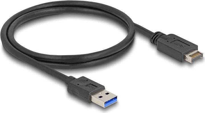 Actual product image Delock USB 10 Gbps cable USB Type-E Key A 20 pin plug to USB Type-A plug 80 cm (0.80 m, USB 3.2 Gen 2)