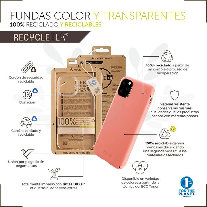 Image du produit Muvit Pour Changer Recycletek Souple Transparent Iphone 13 Mini (Apple iPhone 13 mini)