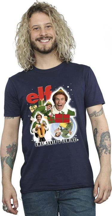 Actual product image Elf Mens Buddy Collage T-Shirt (L)