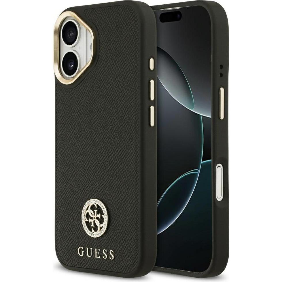 Guess - Hardcase 4G (GUHMP17SPGCRMDEK) - Iphone 17 - Black (Apple Iphone 17), Cover Smartphone, Nero