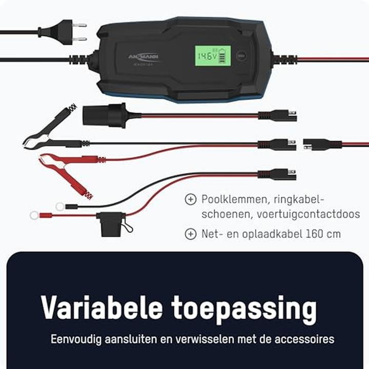 Actual product image Ansmann Charger for lead-acid batteries BC 6-12V / 10 A (12V, 6V, 10 A)