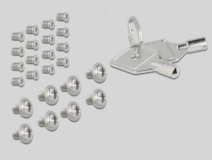 Produktbild Delock 5.25? Wechselrahmen für 4 x 2.5? SATA / SAS HDD / SSD 12 Gb/s