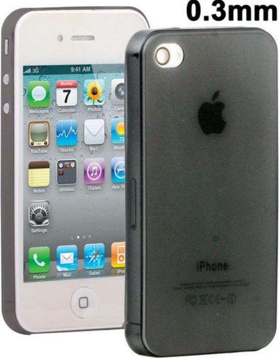 Produktbild König Design Schutzhülle Hard Case Hülle für Handy iPhone 4 & 4S Schwarz (Apple iPhone 4, LG G4s)