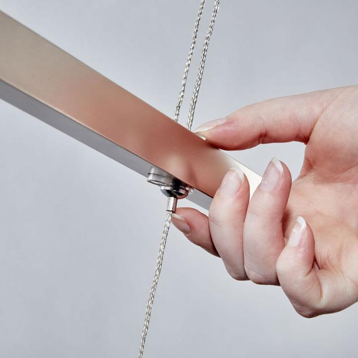 Image du produit B.K.Licht Suspension LED, nickel mat, 4xPlaque LED/4,5W (1600 lm)