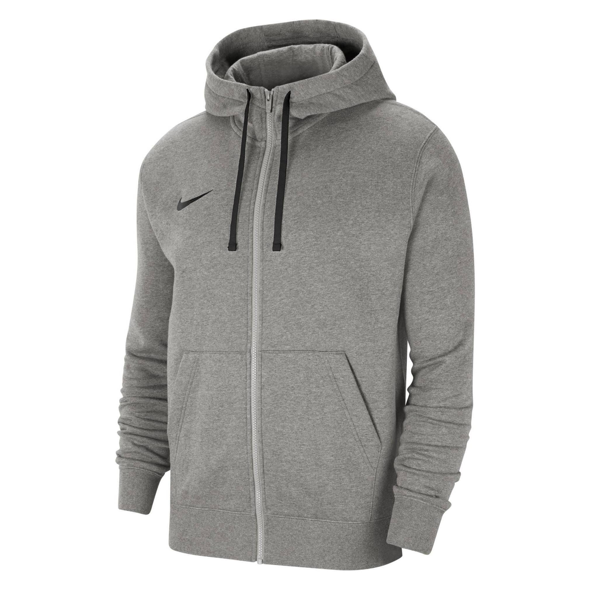 Nike, Mannen, Springer, Park 20 Fleece Full-Zip Voetbal, Grijs, (L)