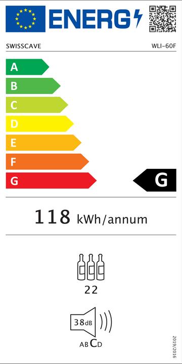 Energy Label Swisscave WLI-60F
