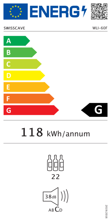 Energie-Label Swisscave WLI-60F