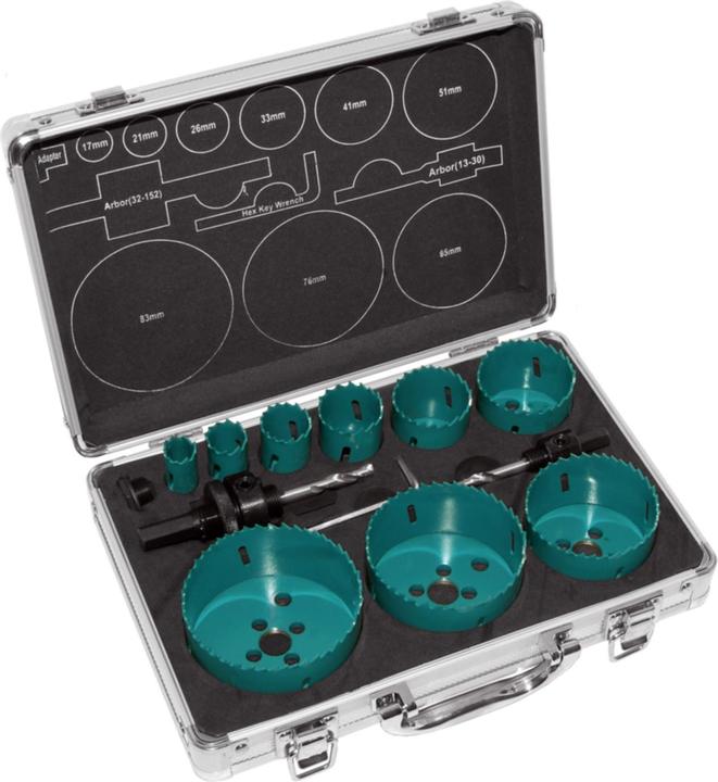 Immagine prodotto technocraft HSS Bi-Metallo (83 mm, 41 mm, 51 mm, 33 mm, 21 mm, 26,0 millimetri, 17 mm, 76 mm, 65 mm)