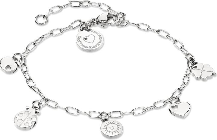 Actual product image Cool Time Kids Bracelet with various pendants (17 cm, Stainless steel)