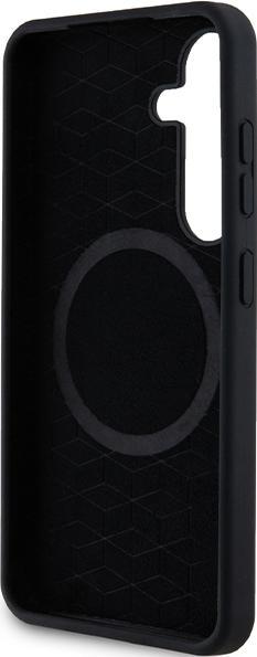 Actual product image BMW BMHMS23SROK S921 czarny/black hardcase M Silicone Printed Ring MagSafe (Samsung Galaxy S24)