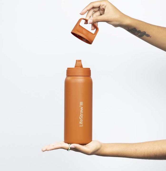 Produktbild LifeStraw Go Steel 1-Liter (kyoto orange) (1 l)