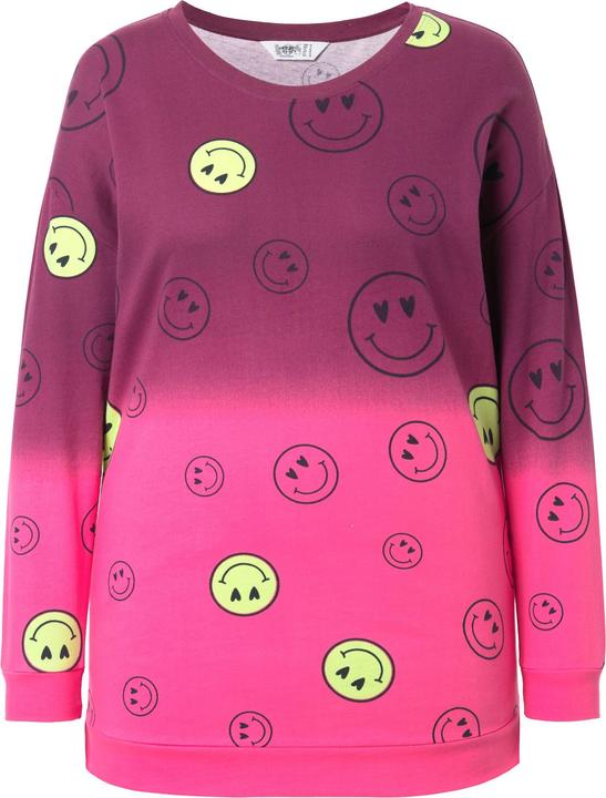 Produktbild Angel of Style Sweatshirt, oversized, Farbverlauf Smiley, Langarm (46)