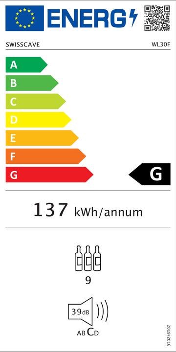 Label énergétique Swisscave WL30F