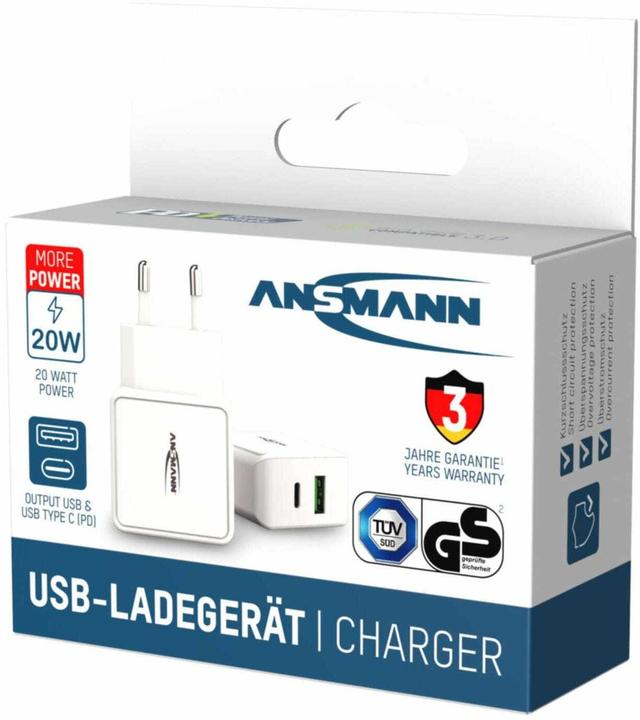 Produktbild Ansmann Home Charger HC218PD (20 W, 2 Ports)