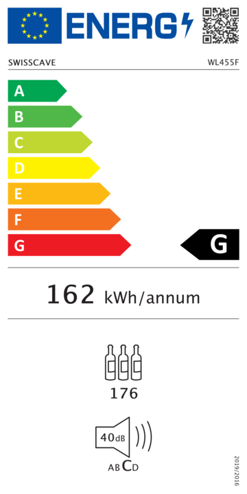 Energie-Label Swisscave WL455F