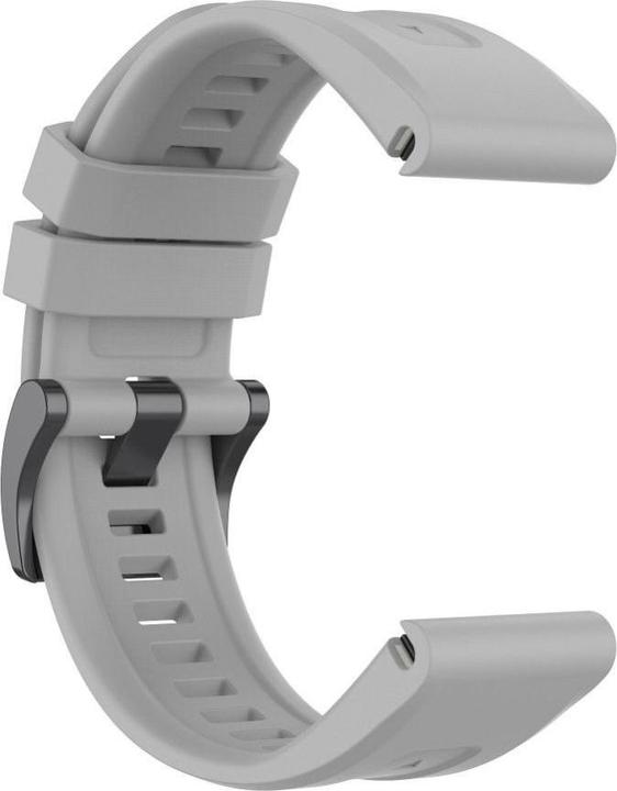 Produktbild OEM Strap Silicone strap for GARMIN FENIX 3 / 3HR / 5X / 6X / 6X Pro / 7X / 7X Pro grey (12) (26 mm, Silikon)