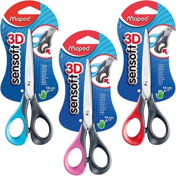 Thumbnail - Maped, Schere, Sensoft 3D 16cm Schere Farben Sortiert. Keine Auswahl möglich (16 cm)