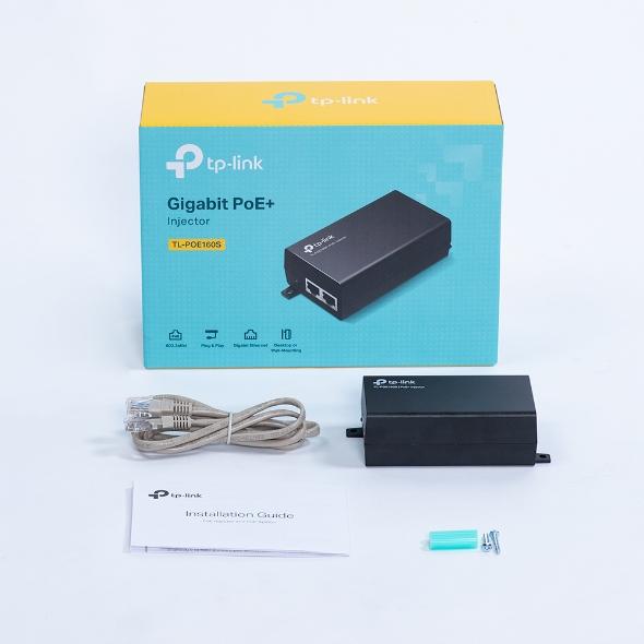 Actual product image TP-Link Omada POE Adapter POE160S Injektor V4.0 (802.3at (PoE+), 802.3af (PoE), 30 W)