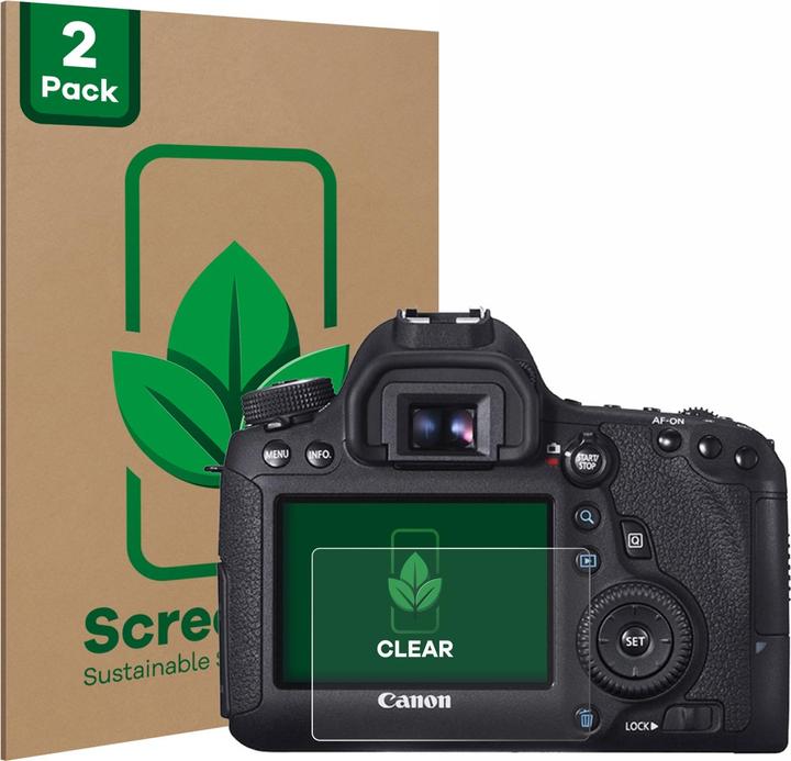 ScreenLeaf Schutzfolie nachhaltiger Displayschutz Displayschutzfolie Folie Klar Transparent (Displayschutz, EOS 6D)