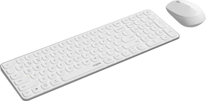 Actual product image Rapoo Kabelloses Multimodus-Deskset 9710M, QWERTZ, weiss (00228038) (DE, Wireless)