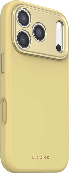 Actual product image Decoded Silicone Backcover Apple iPhone 17 Pro Yuma Yellow (Apple iPhone 17 Pro)