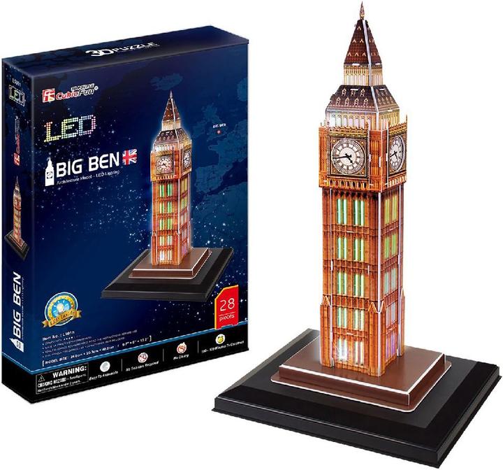 Immagine prodotto Cubicfun Puzzle 3d Big Ben LED (28 pezzi)