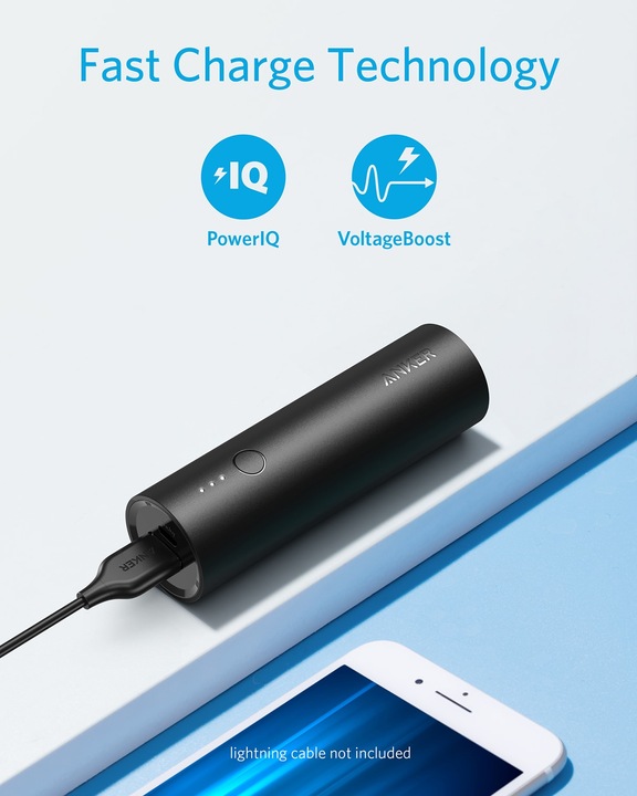 Immagine prodotto Anker PowerCore (5000 mAh, 5000 W, 18.50 Wh)