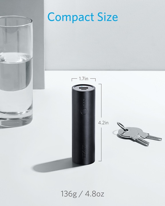 Immagine prodotto Anker PowerCore (5000 mAh, 5000 W, 18.50 Wh)