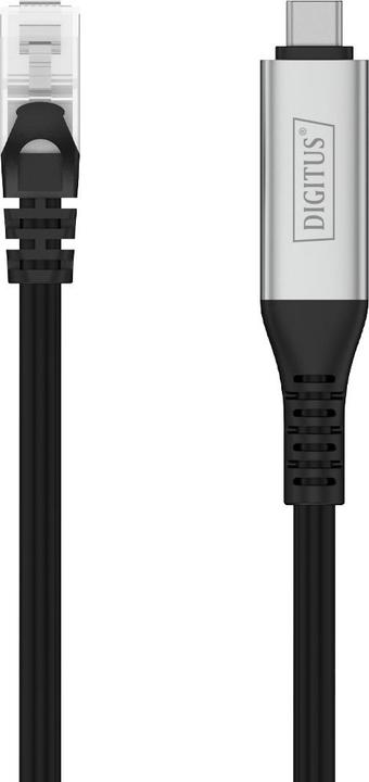 Image du produit Digitus Câble USB-C 3.2 Gen1 - RJ45 Ethernet, 1Gbit/s, 15m (S/FTP, CAT6a, 15 m)