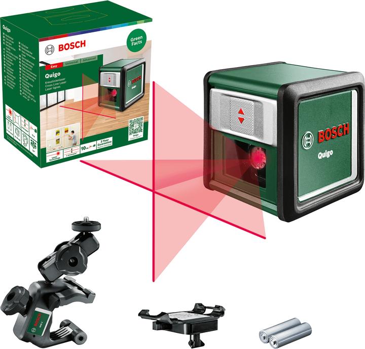 Kreuzlinienlaser, 2x AAABatterien