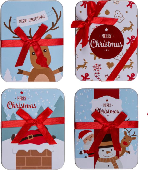 Produktbild Out of the blue Kleine Geschenkbox aus Metall assortiert 4 Designs