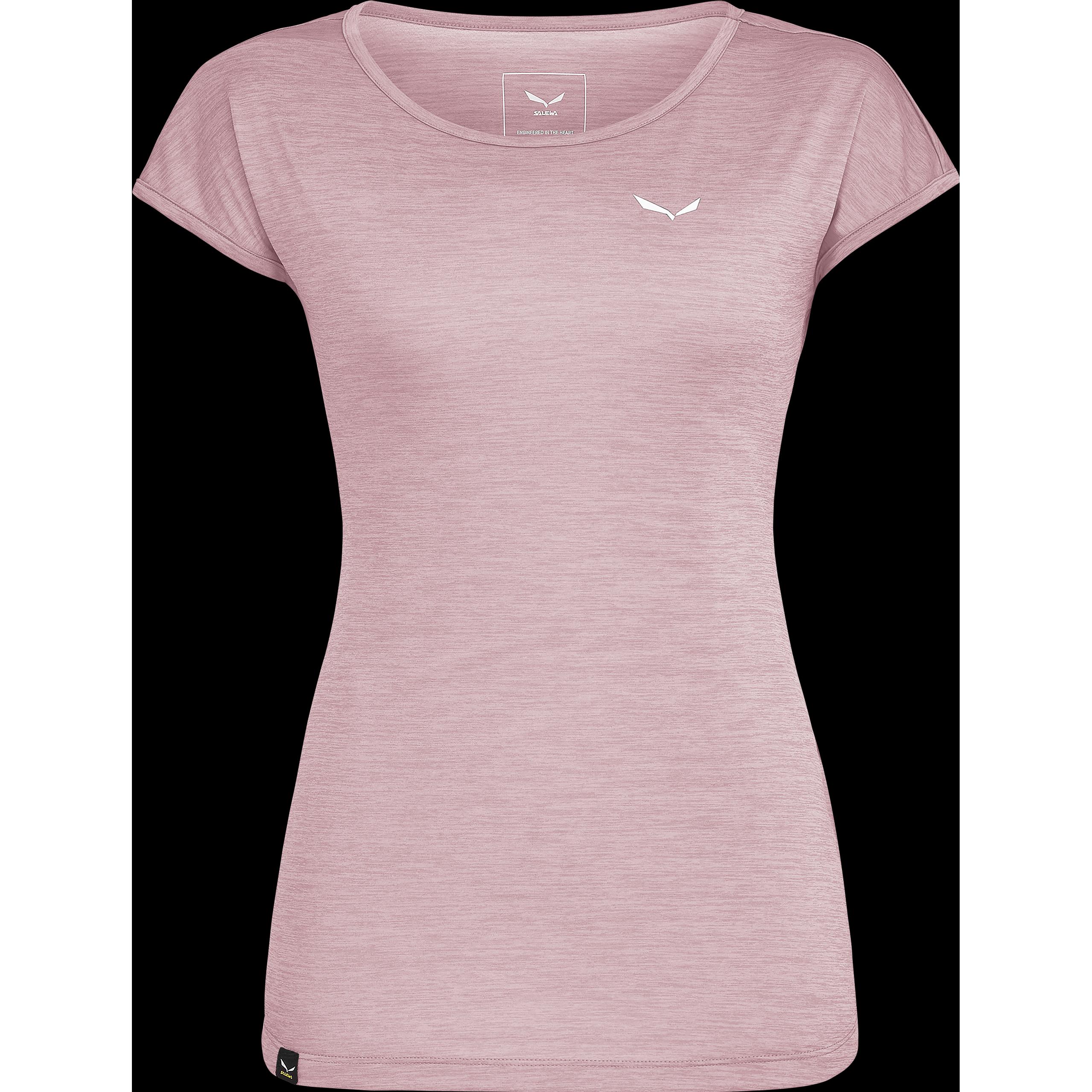 Salewa, Damen, Shirt, Women's Puez Melange Dry S/S Tee, Rosa, (32)