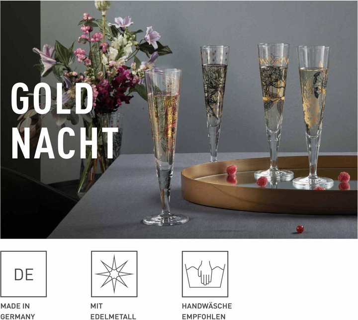 Actual product image Ritzenhoff Golden night (20.50 cl, 2 Glasses, Champagne glasses)