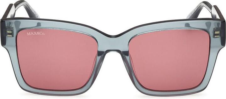 Actual product image Max&Co. Squared Acetate Sunglasses Green Bordeaux