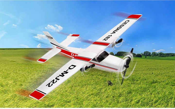 Productafbeelding Jamara Cessna 182 Vliegtuig 2.4GHz Gyro 2CH (Gemotoriseerde vliegtuigen)