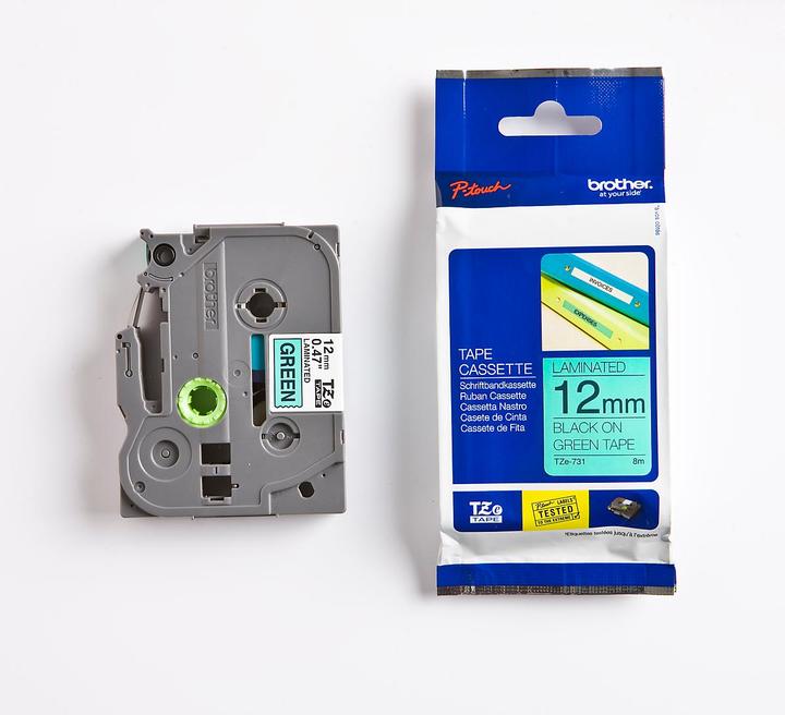 Actual product image Brother Tze-731 (1.20 cm, Green)