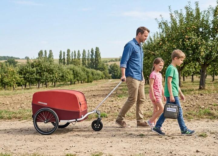 Actual product image Croozer Cargo Pakko Ride & Wander Bundle Lava Red