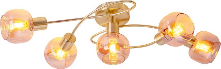 Produktbild Näve 5er Spot Deckenleuchte Libby messing (E14)